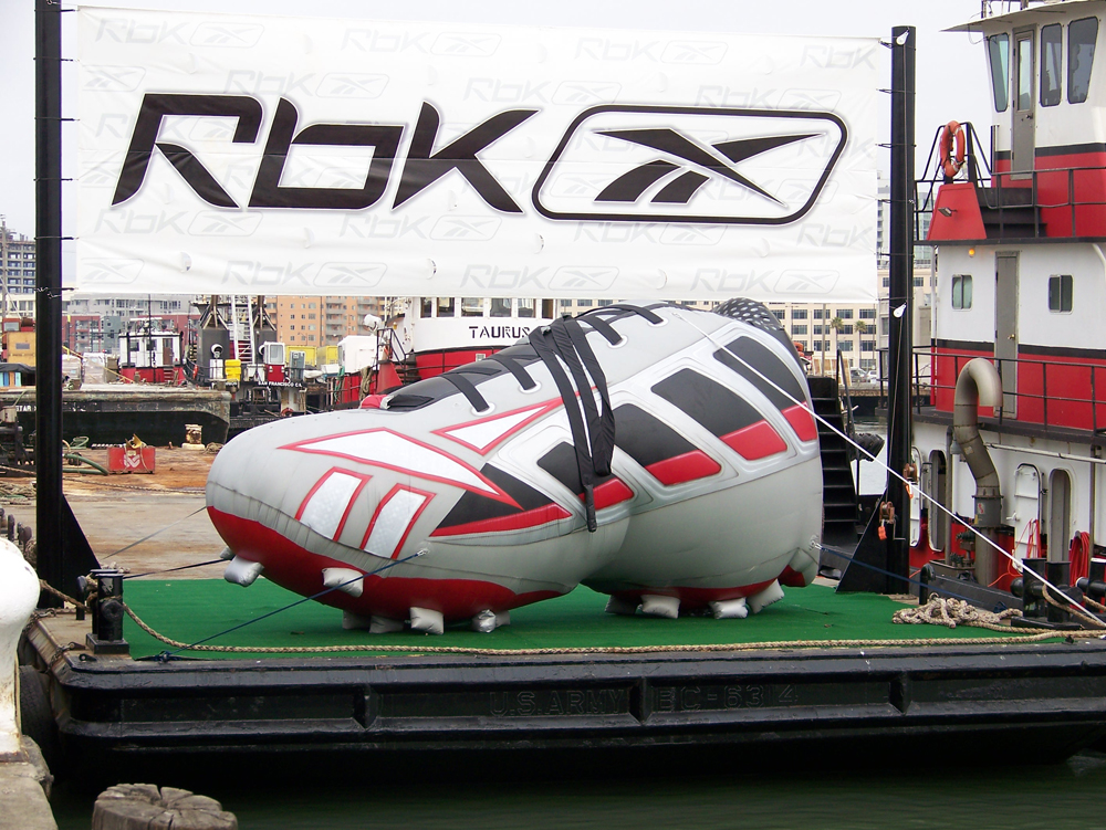 Inflatable Product Replicas Giant Reebok Shoe
